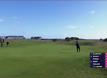 WATCH: Freddy Schott holes monster par putt at 17