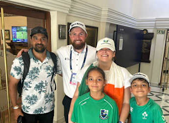 Shane Lowry makes family's day at DP World India Championship