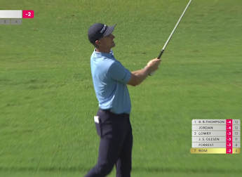 WATCH: Justin Rose skims over the hole at the 3rd