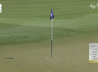 WATCH: Martin Couvra almost holes opening hole approach
