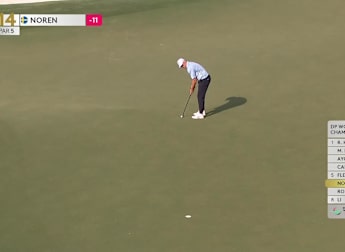 WATCH: Alex Noren's ridiculous walk-in birdie putt