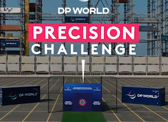 Rasmus and Nicolai Højgaard take part in the Precision Challenge presented by DP World