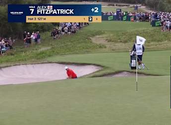 WATCH | Alex Fitzpatrick holes brilliant bunker shot at the seventh