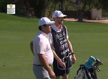 Francesco Molinari dials in for a closing birdie