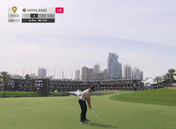 Viktor Hovland hits great approach into the ninth