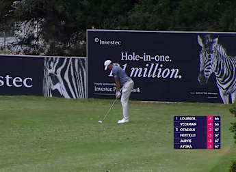 Home hope Samuel Simpson goes close to hole-in-one prize pot with tee shot at the ninth