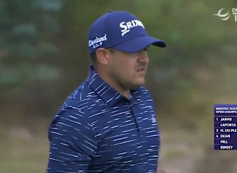 Hennie du Plessis sets up birdie at the par-five 12th