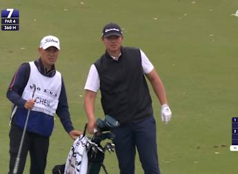 WATCH | Kuangyu Chen holes out for eagle on the seventh