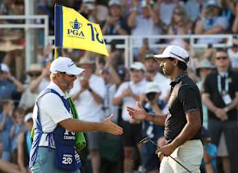 ‘The turning point’ – Aaron Rai’s caddie Jason Timmis pinpoints vital moment as Englishman wins US PGA Championship