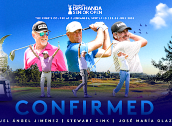 Stewart Cink, José María Olazábal and Miguel Angel Jiménez join ISPS HANDA Senior Open field