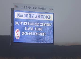 Heavy fog suspends U.S. Open on day one at Shinnecock Hills
