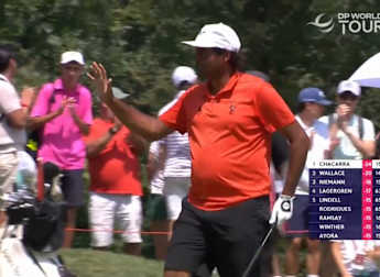 WATCH: Eugenio Chacarra makes eagle to take grip on Turin title