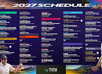 DP World Tour announces its 2027 global tournament schedule