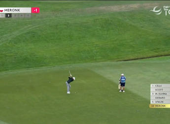 WATCH | Adrian Meronk eagles 18th to make the cut