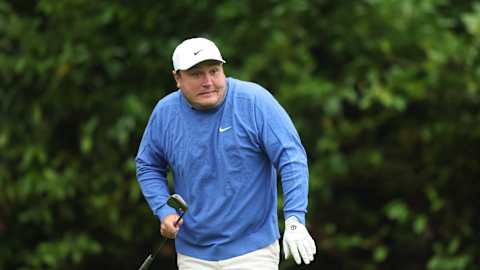 'Oops' - Jamie George reacts after a miscued strike