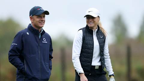 Team Europe Ryder Cup Captain Luke Donald and ex-Lionesses captain Steph Houghton