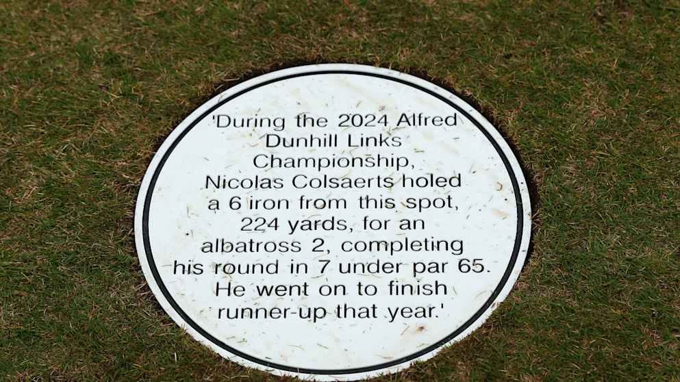Nico Colsaerts 16th Kingsbarns plaque -2238960506