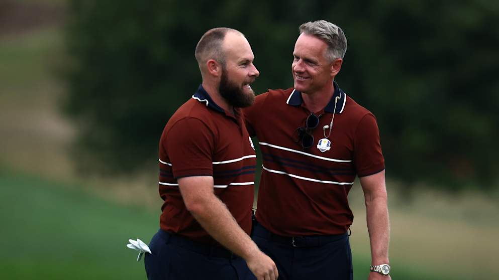 Tyrrell Hatton and Luke Donald
