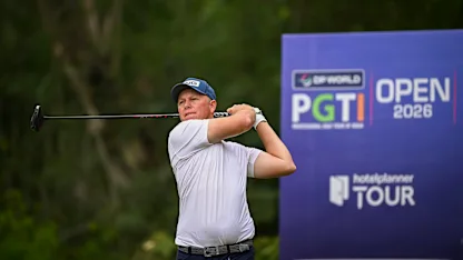 image: Daffue and Khan share two-stroke advantage at the DP World PGTI Open 