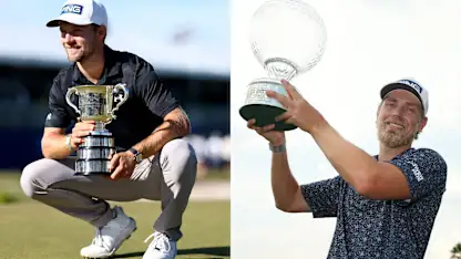 image: Graduates Reitan and Neergaard-Petersen at the double in December