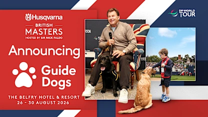 image: Guide Dogs to return as Husqvarna British Masters Official Charity