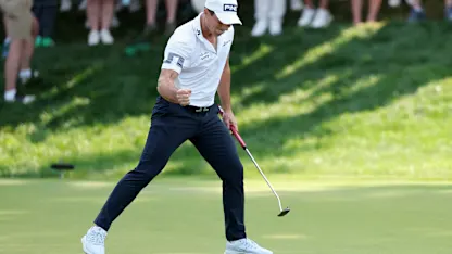 image: Viktor Hovland wins eighth PGA TOUR title after Scottie Scheffler duel