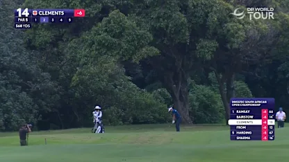 Todd Clements produces excellent approach with fairway wood at par-five ...