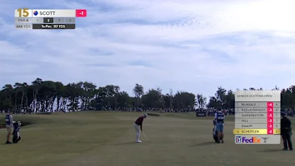 Adam Scott inches from hole-out eagle at the 15th - Videos - DP World Tour