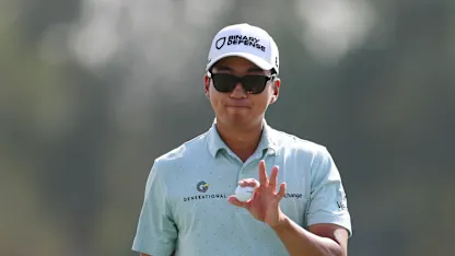 image: Michael Kim opens up one-shot lead in Dubai