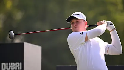image: Jayden Schaper chasing historic DP World Tour hat-trick at Dubai Invitational