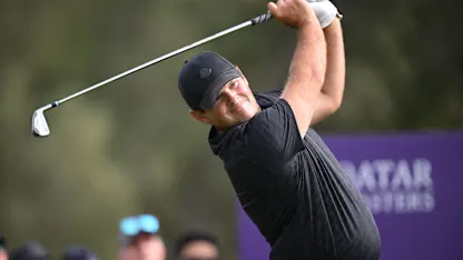 image: Patrick Reed builds two-shot lead after bogey-free round in Qatar