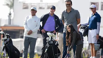 image: Emir takes part in Qatar's National Sports Day at Doha Golf Club