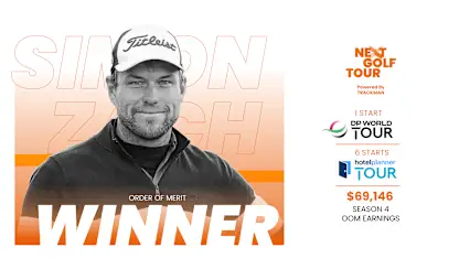 image: Simon Zach seals NEXT Golf Tour crown and earns DP World Tour and HotelPlanner Tour starts