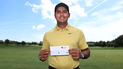 image: Yurav Premlall scoops $50,000 prize for Course Record presented by Nexo