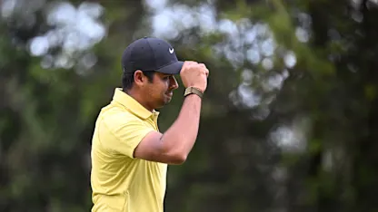 image: Yurav Premlall storms to memorable 14-shot win for his maiden DP World Tour title