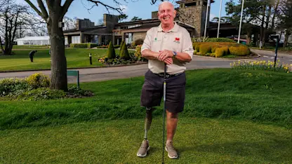 image: Home hero Richie Willis relishing G4D Open bow in Wales after recovery through golf following leg amputation
