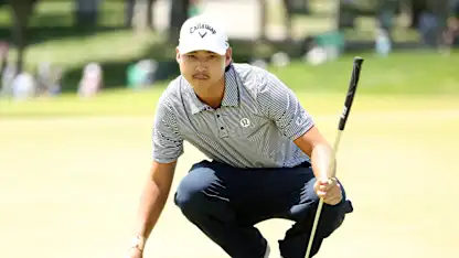 image: Aggressive approach pays off for Min Woo Lee in fast start at Aronimink