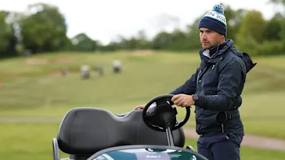 image: Cerebral palsy golf rules official Richard Warren making an impact on and off the course
