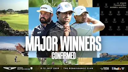 image: Aaron Rai, J.J. Spaun and Brooks Koepka set for Genesis Scottish Open