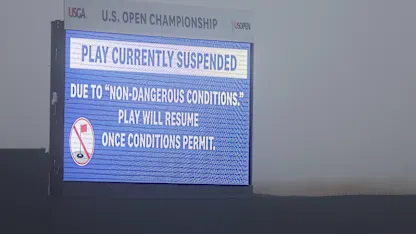 image: Heavy fog suspends U.S. Open on day one at Shinnecock Hills