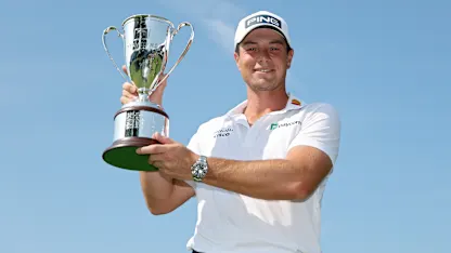 image: Viktor Hovland wins eighth PGA TOUR title after Scottie Scheffler duel