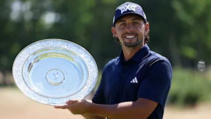 image: Marco Penge receives 'surreal' Seve Ballesteros Award