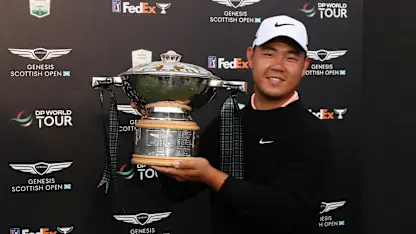image: Tom Kim wins first Rolex Series title in stunning style at Genesis Scottish Open