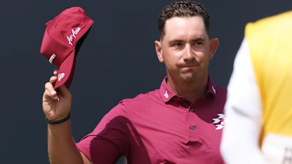 image: Lucas Herbert leads Open after matching men’s major record at Royal Birkdale