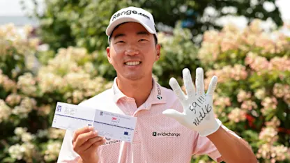 image: Michael Kim cards 59 at PGA TOUR's 3M Open