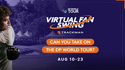 image: Take on DP World Tour stars in the Trackman Virtual Fan Swing