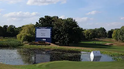 image: DP World Tour free streaming channel to provide coverage of the Husqvarna British Masters hosted by Sir Nick Faldo
