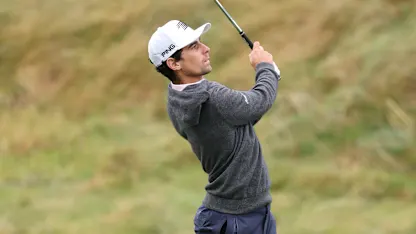 image: Joaquin Niemann leads after wild and windy opening day in Ireland