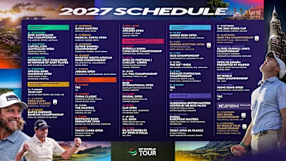 image: DP World Tour announces its 2027 global tournament schedule