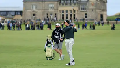 image: What's in the bag: Adrian Meronk comes full circle as trusty irons help him to victory in Scotland